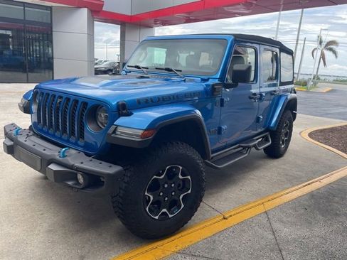 Used 2022 Jeep Wrangler Unlimited Rubicon 4xe w/ Steel Bumper Group AWD/4WD image 2