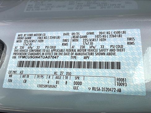 New 2026 Ford Escape Active w/ Active Premium Tech Pack image 13