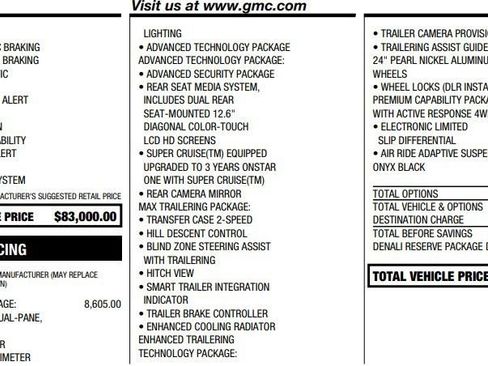 Used 2026 GMC Yukon Denali w/ Denali Reserve Package AWD/4WD image 2