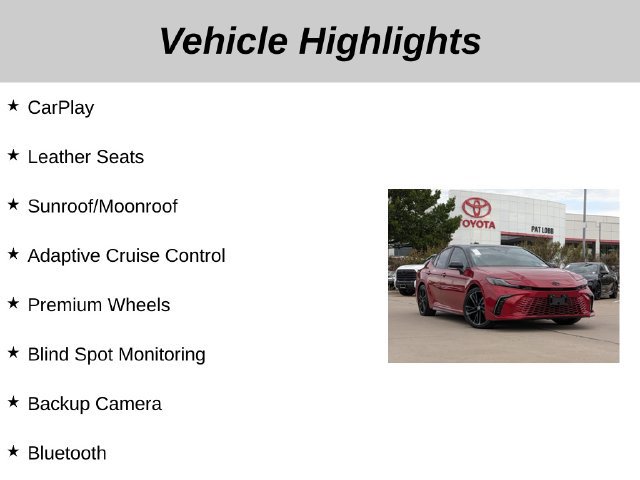 Used 2026 Toyota Camry XSE w/ Premium Package FWD image 5