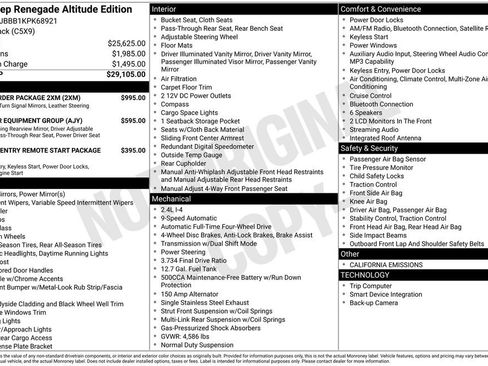 Used 2019 Jeep Renegade Altitude w/ Quick Order Package 2XM image 27