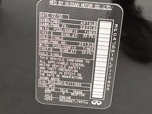 Used 2020 INFINITI QX50 Luxe w/ Navigation Package image 33