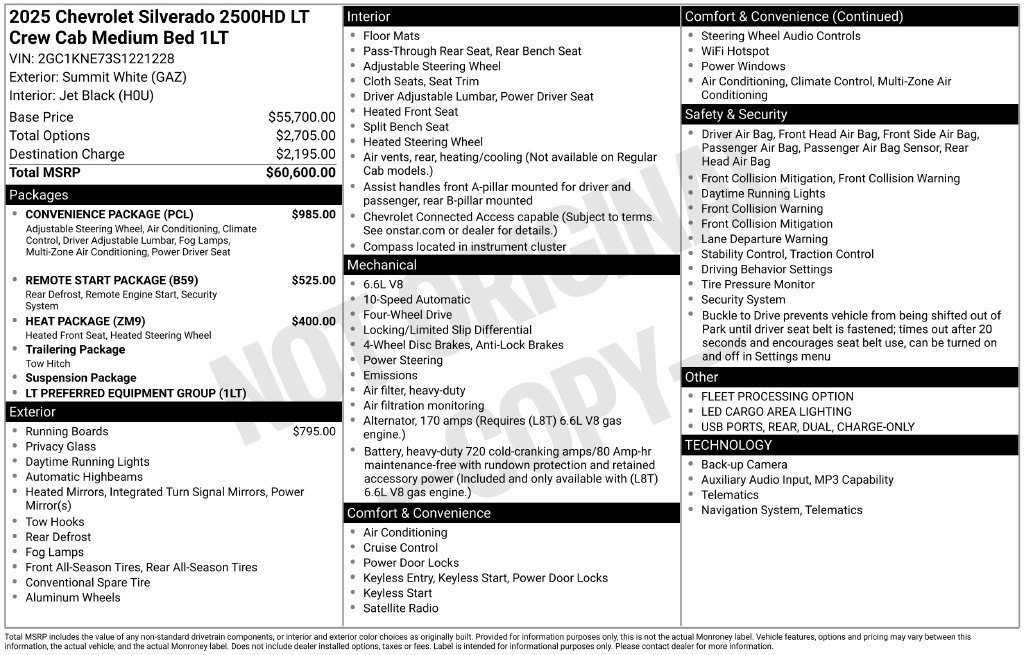 Used 2025 Chevrolet Silverado 2500 LT w/ Convenience Package AWD/4WD image 54