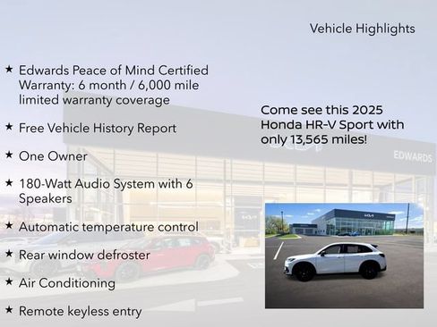 Used 2025 Honda HR-V Sport image 11