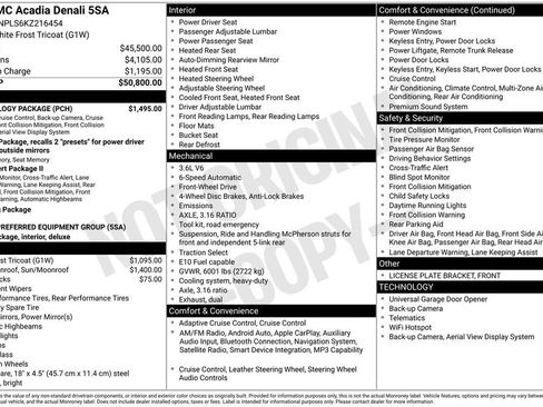 Used 2019 GMC Acadia Denali w/ Technology Package FWD image 40