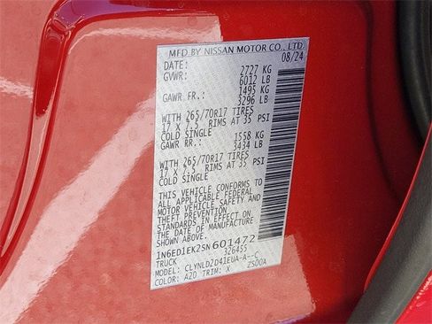 Certified 2025 Nissan Frontier PRO-4X image 34