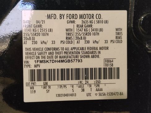 Used 2021 Ford Explorer XLT w/ Equipment Group 202A RWD image 33