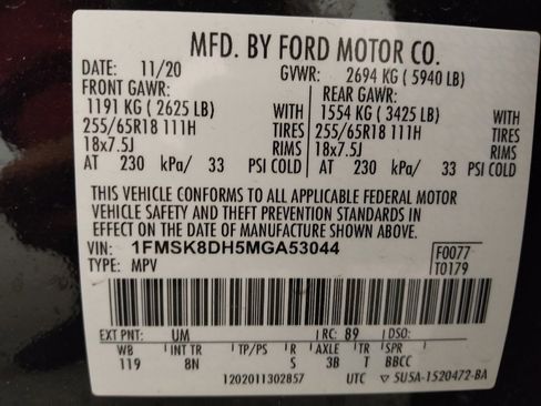 Used 2021 Ford Explorer XLT w/ Class III Trailer Tow Package AWD/4WD image 33