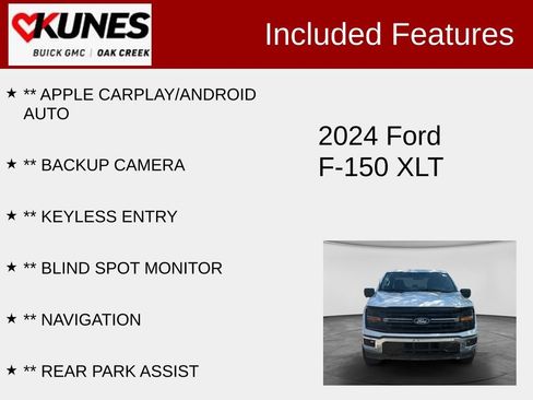 Used 2024 Ford F150 XLT w/ Tow/Haul Package AWD/4WD image 2