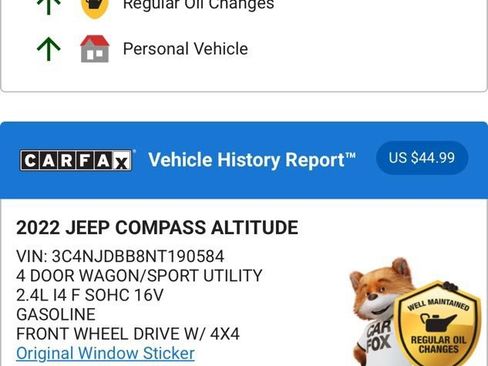 Used 2022 Jeep Compass Altitude w/ Sun and Sound Group image 4