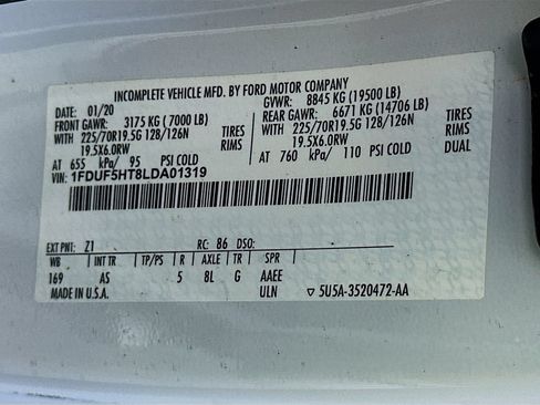 Used 2020 Ford F550 4x4 Regular Cab Super Duty image 28