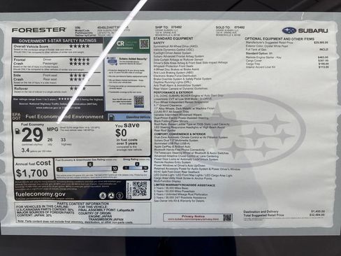 New 2026 Subaru Forester image 24