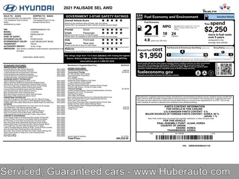 Used 2021 Hyundai Palisade SEL w/ Premium Package AWD/4WD image 12