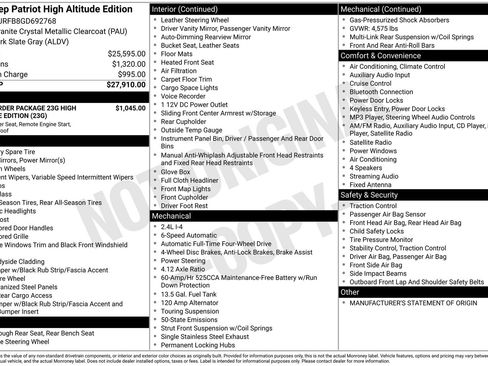 Used 2016 Jeep Patriot High Altitude image 22