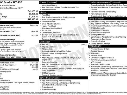 Used 2023 GMC Acadia SLT w/ Elevation Edition AWD/4WD image 2