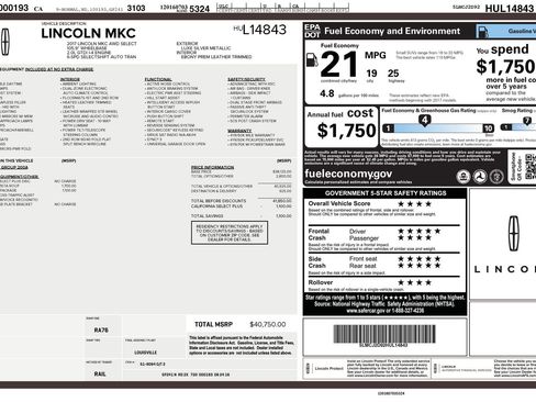 Used 2017 Lincoln MKC Select w/ Select Plus Package image 36