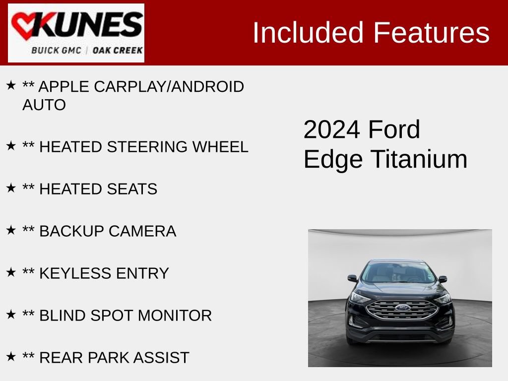 Used 2024 Ford Edge Titanium AWD/4WD image 2