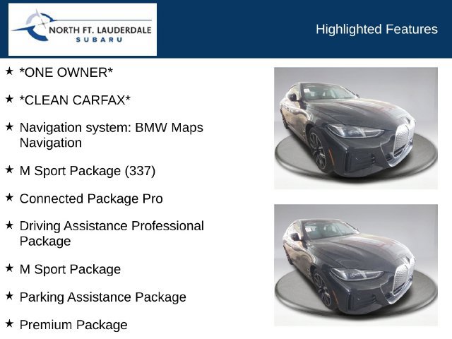 Used 2025 BMW i4 eDrive40 w/ M Sport Package RWD image 7