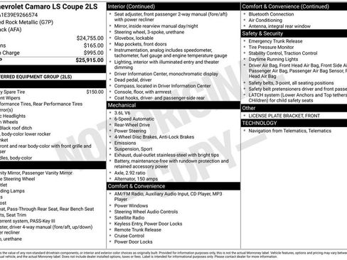 Used 2014 Chevrolet Camaro LS image 14