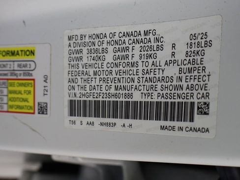 Used 2025 Honda Civic LX image 40