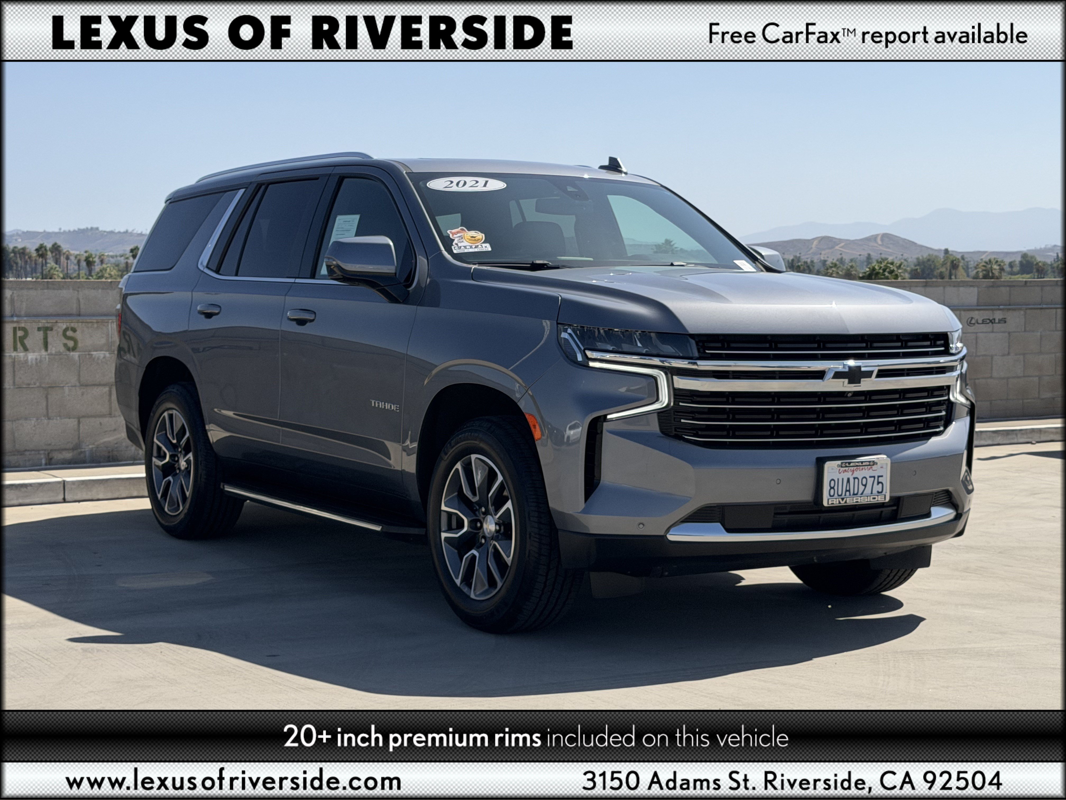 Used 2021 Chevrolet Tahoe LT w/ LT Signature Package RWD image 1