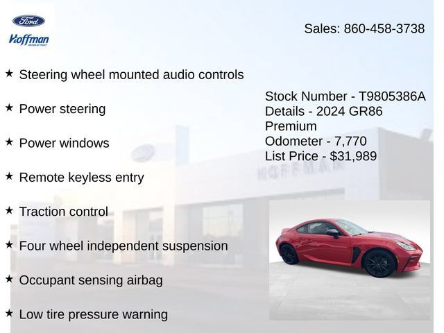Used 2024 Toyota GR86 Premium RWD image 10