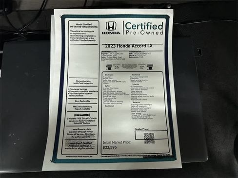 Used 2023 Honda Accord LX image 13