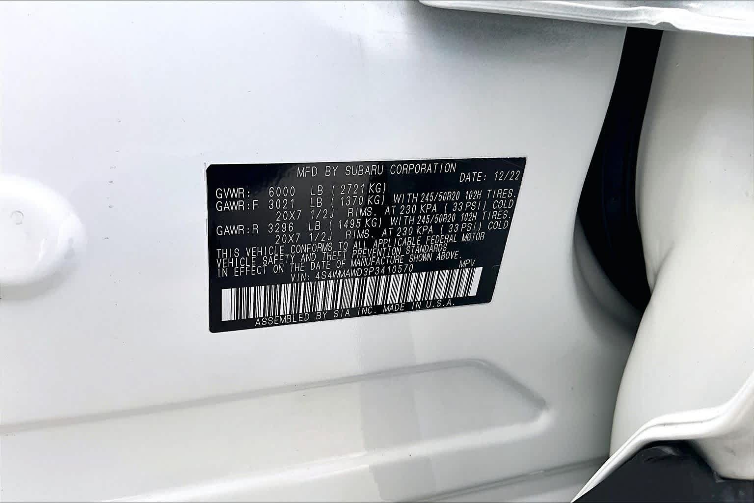 Used 2023 Subaru Ascent Touring AWD/4WD image 65
