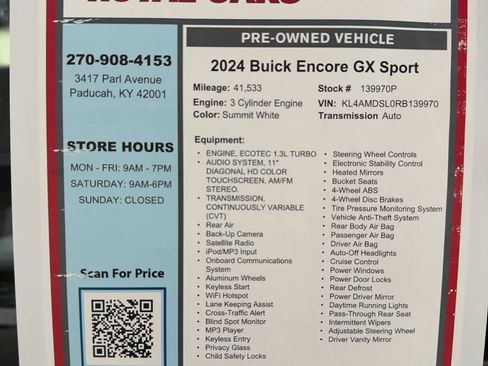 Used 2024 Buick Encore GX Sport Touring FWD image 29
