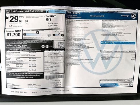 New 2026 Volkswagen Tiguan S image 19