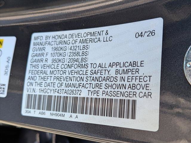 New 2026 Honda Accord SE image 19