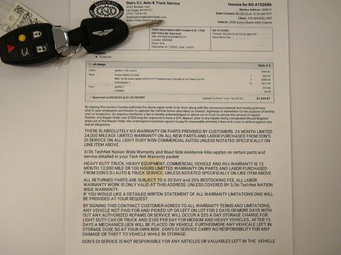 Used 2008 Aston Martin DB9 Volante RWD image 63