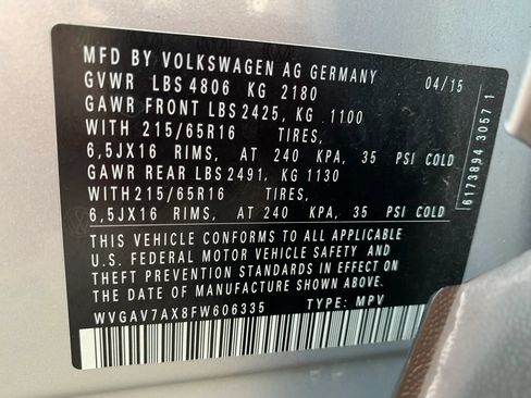 Used 2015 Volkswagen Tiguan S FWD image 25