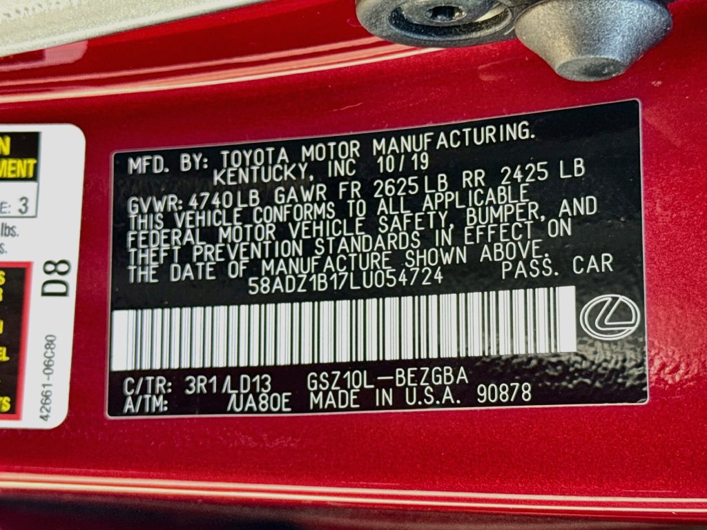 Used 2020 Lexus ES 350 w/ Premium Package FWD image 41