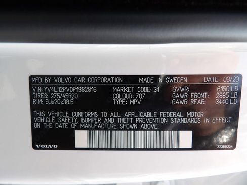 Certified 2023 Volvo XC90 B5 Core w/ Protection Package Premier image 33