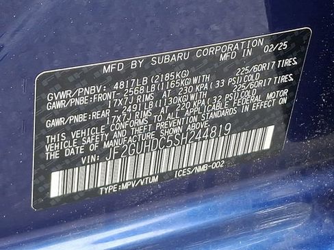 Certified 2025 Subaru Crosstrek 2.0i Premium AWD/4WD image 27