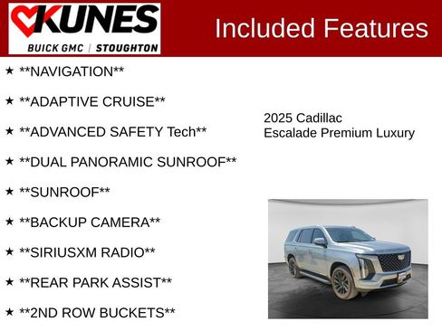 Used 2025 Cadillac Escalade Premium Luxury AWD/4WD image 2