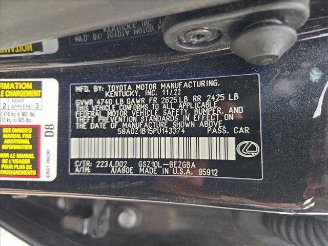 Used 2023 Lexus ES 350 w/ Premium Package FWD image 14