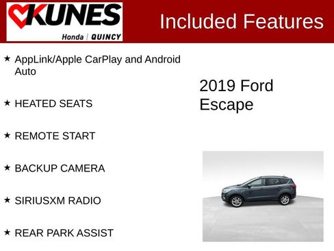 Used 2019 Ford Escape SEL w/ Ford Safe & Smart Package AWD/4WD image 3
