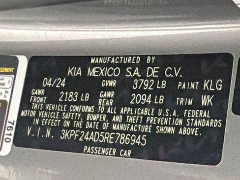 Used 2024 Kia Forte LXS FWD image 12