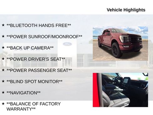 Used 2022 Ford F150 Lariat w/ Equipment Group 502A High image 6