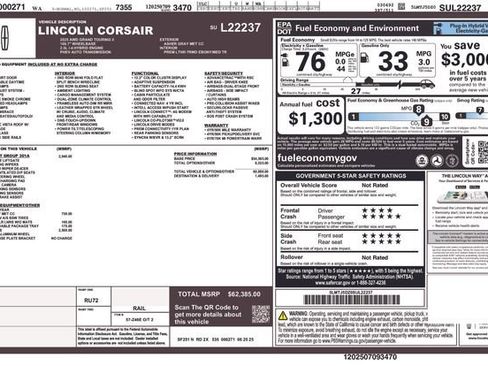 New 2025 Lincoln Corsair Grand Touring w/ Equipment Group 301A image 26