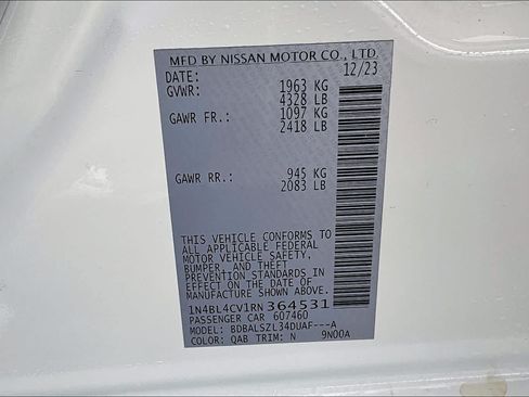 Certified 2024 Nissan Altima 2.5 SR w/ SR Premium Package FWD image 34