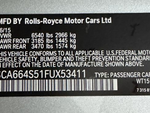 Used 2015 Rolls-Royce Ghost RWD image 72