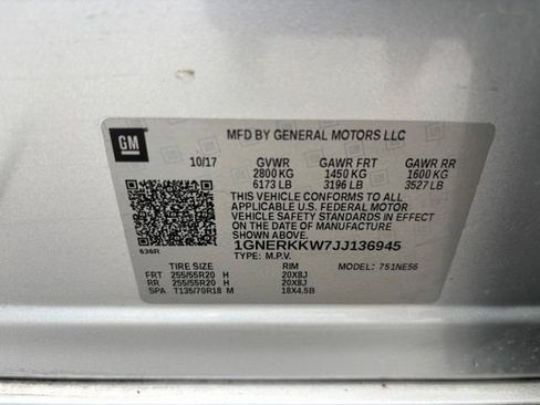 Used 2018 Chevrolet Traverse Premier w/ Driver Confidence II Package FWD image 13