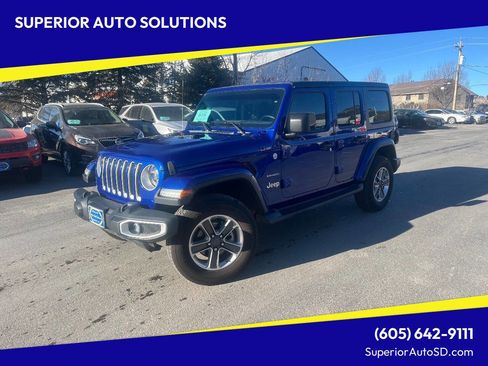 Used 2020 Jeep Wrangler Unlimited Sahara w/ LED Lighting Group image 1