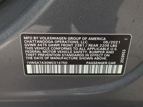 Used 2021 Volkswagen Passat 2.0T SE image 35