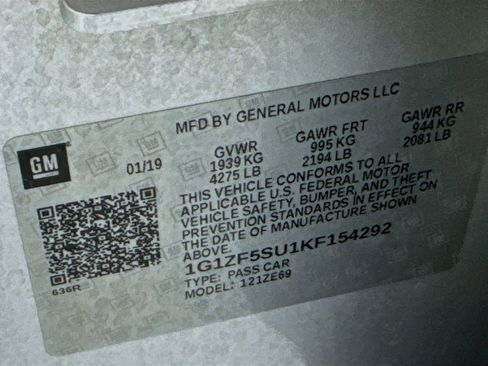 Used 2019 Chevrolet Malibu Hybrid w/ Leather Package image 44