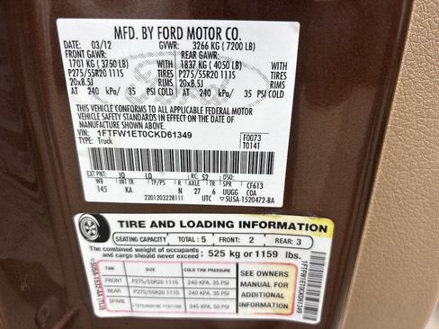 Used 2012 Ford F150 King Ranch AWD/4WD image 12