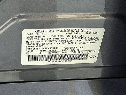 Used 2019 INFINITI Q50 Luxe w/ Essential Package (3.0T Luxe) image 27